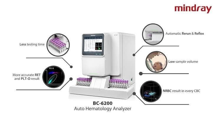 Mindray BC-6200 auto haematology analyser