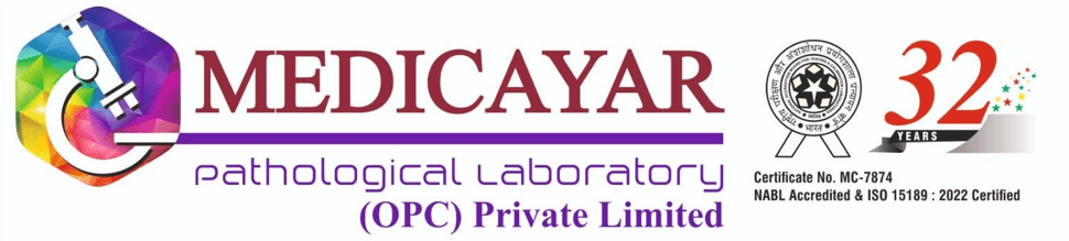 Medicayar Pathological Laboratory (OPC) Private Limited — NABL accredited, ISO 15189:2022, certificate MC-7874